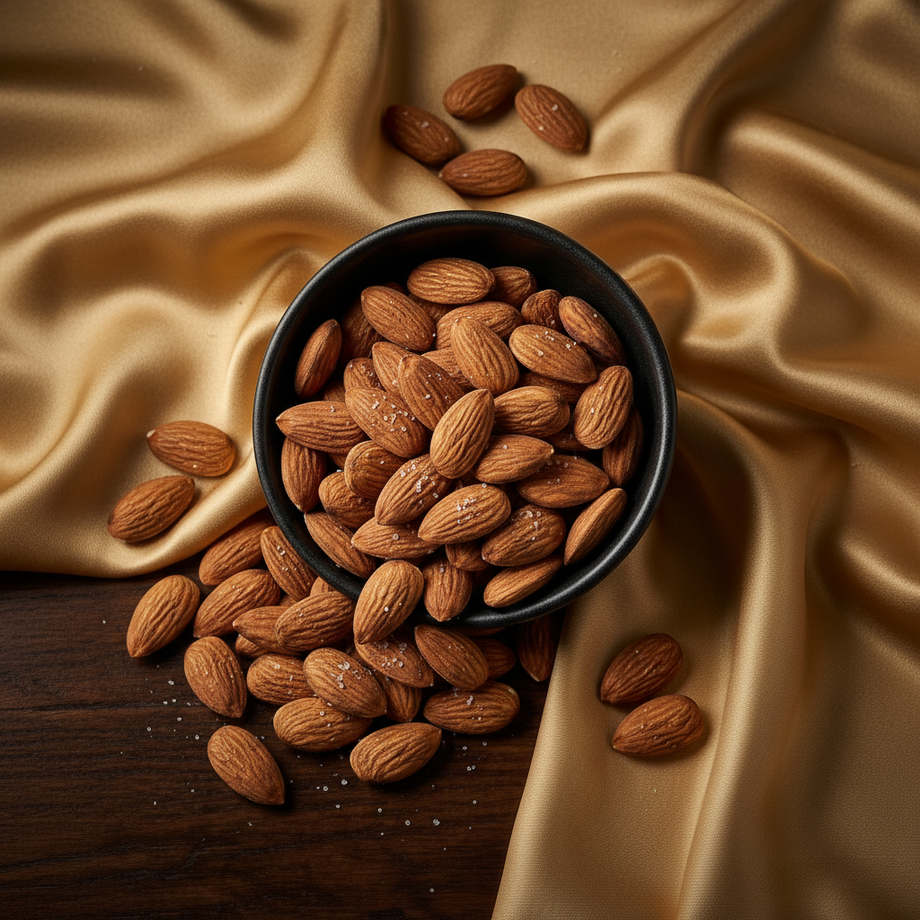 Premium Salted Almonds (Namkeen Badam) – Roasted, Crunchy & Flavorful